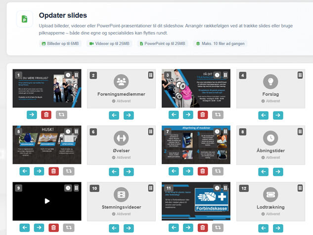 Upload jeres slides